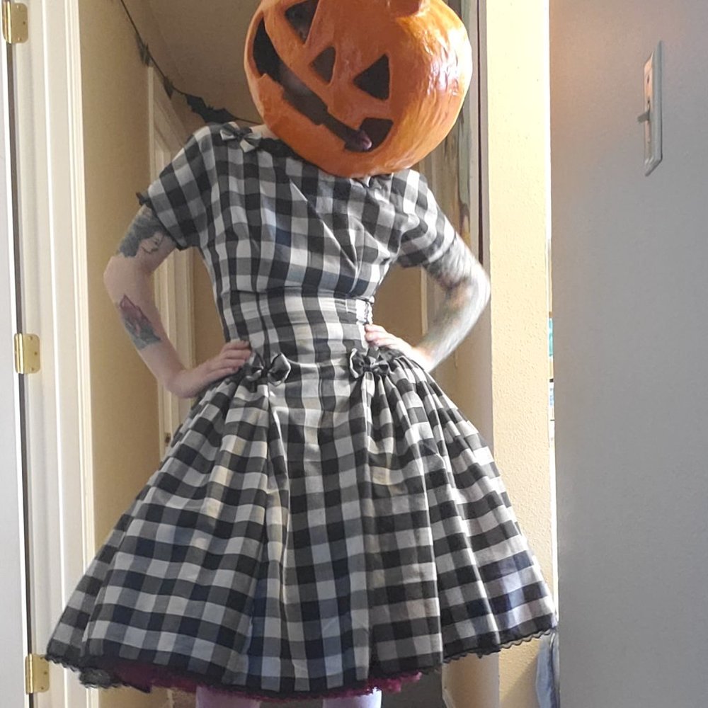 Vintage Gingham gown - Picture 8 of 12